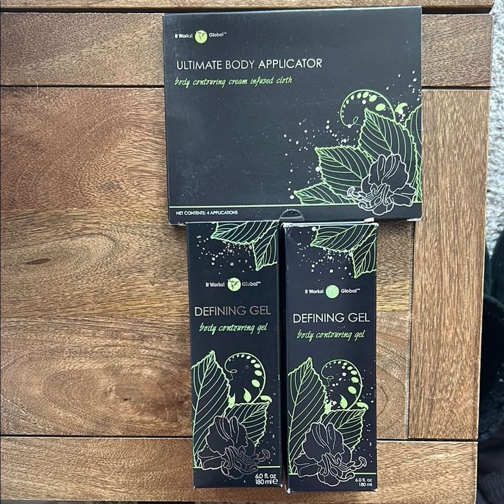 Ultimate Body Applicator and Defining Gel Set - Black and Green